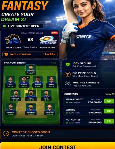 Come Pesa (come pesa) fantasy cricket & matchday visual 3